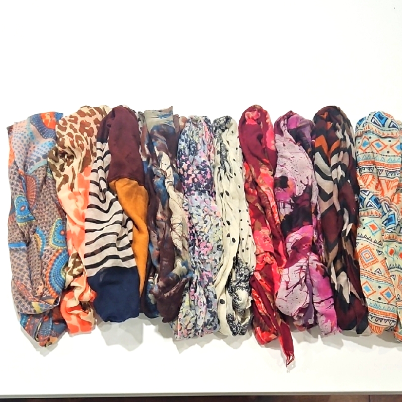 Lot Of 10 Misc Scarves Misc Patterns